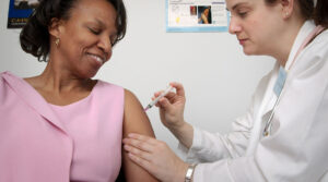 women getting vaccinated